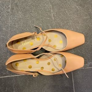 Patent leather nude Boden shoes, size 39, never worn